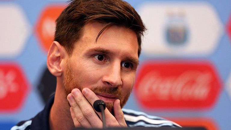 Lionel Messi, en conferencia de prensa