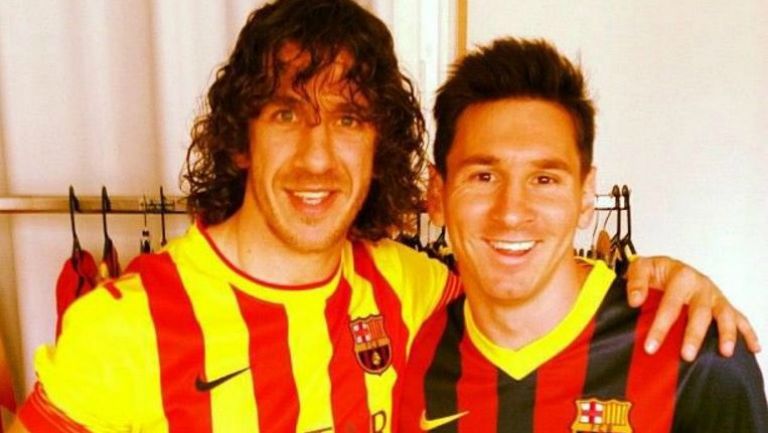 Puyol y Messi fueron compañeros en el Barcelona