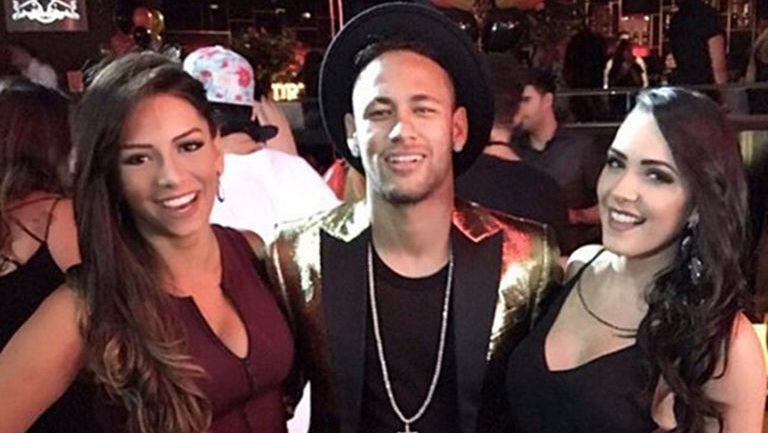 Ney, en la fiesta de cumpleaños de su hermana