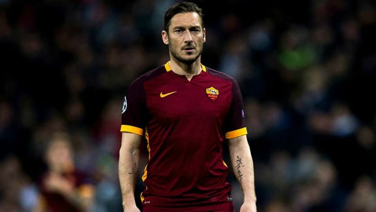 Francesco Totti, durante un juego con la Roma