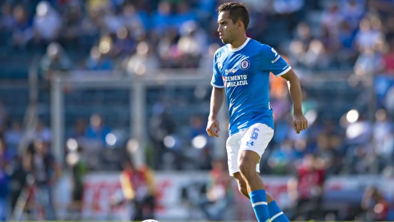 Adrián Aldrete, en juego de Cruz Azul contra Pumas 