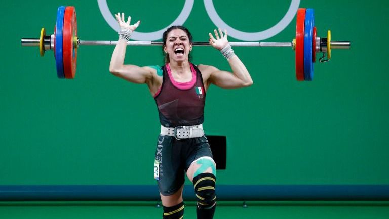 Patricia Domínguez, durante la prueba de 58 kg en Río 2016