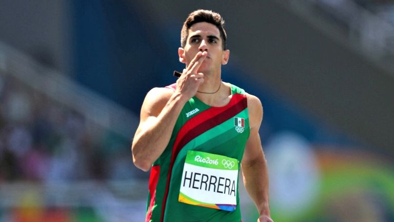 José Herrera en la primera ronda de los 200m planos Río 2016