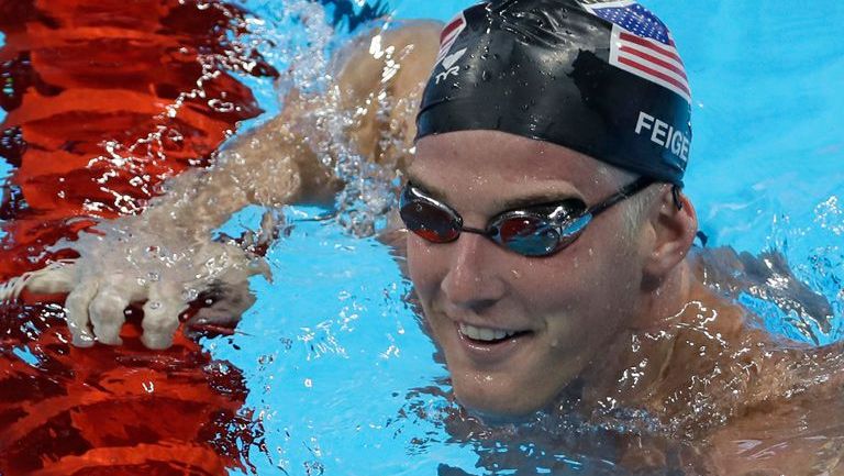 James Feigen, en una sesión de entrenamiento