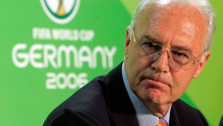 Beckenbauer, en un conferencia del Mundial de 2006