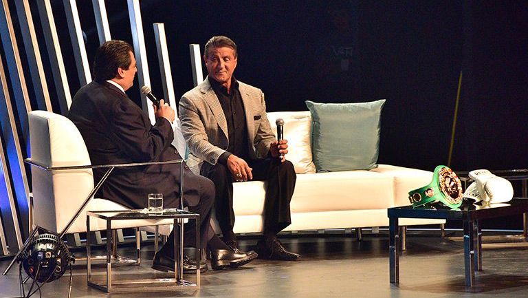 Sylvester Stallone, en charla con Sulaimán en el Auditorio Nacional