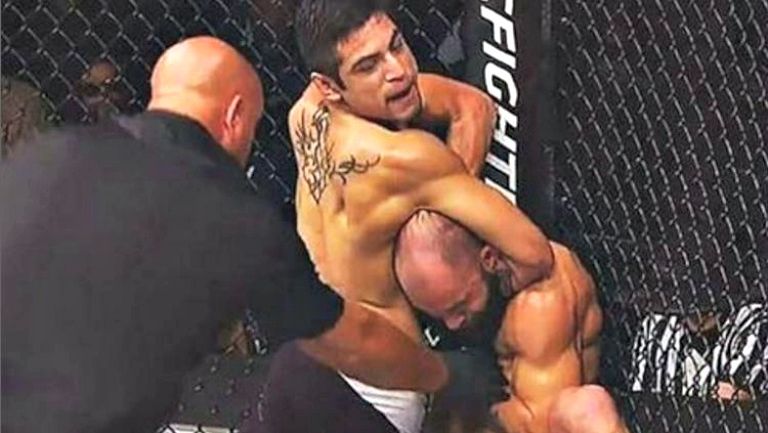 Gabriel Benítez en la pelea de UFC Hidalgo