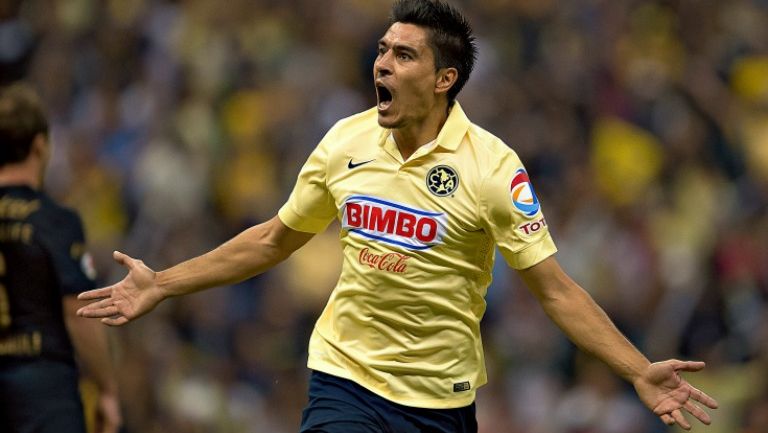 Goltz festeja el gol de la eliminación puma en el Apertura 2014