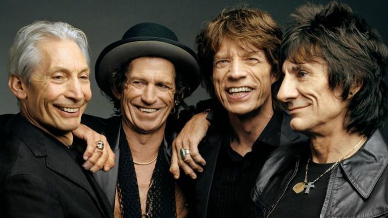 The Rolling Stones posan para la lente