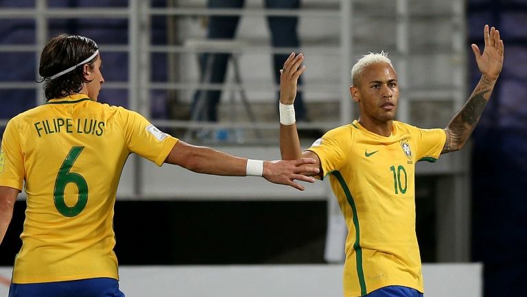 Neymar durante el partido frente a Bolivia