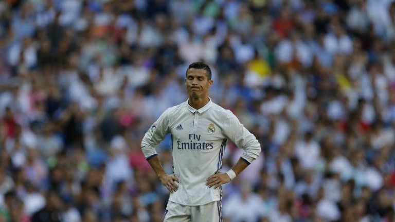 CR7 se lamenta en un partido del Real Madrid