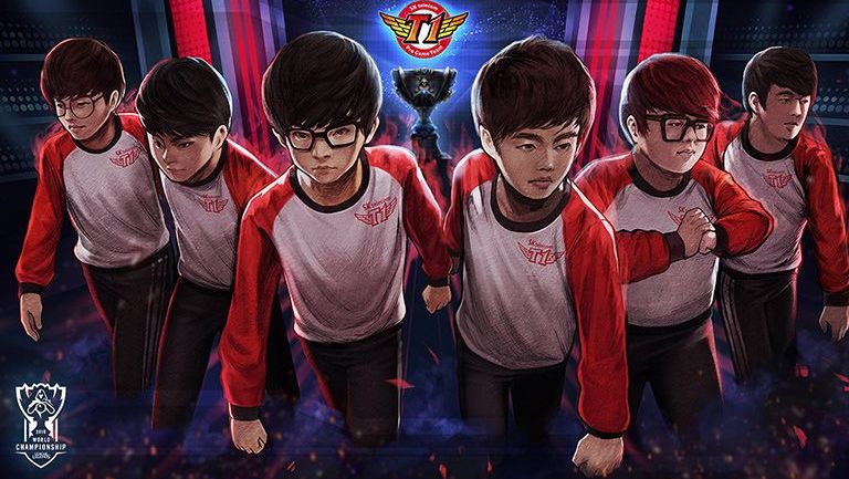 Arte oficial del equipo SK Telecom T1