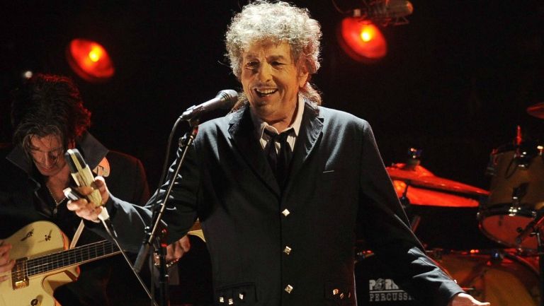 Bob Dylan durante un concierto en Los Angeles en 2012