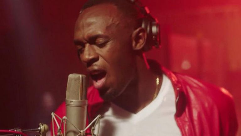 Usaín Bolt cantan en video oficial