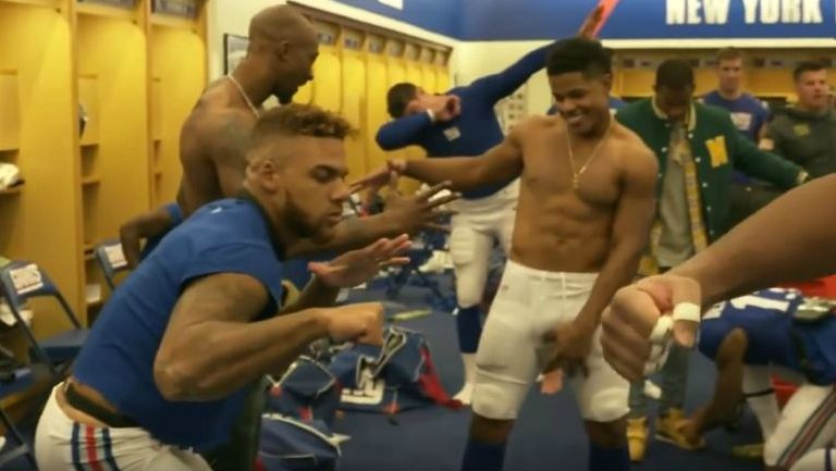 Los New York Giants realizan el 'Mannequin Challenge'