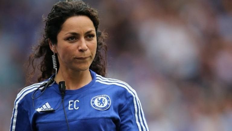 Eva Carneiro en un juego del Chelsea