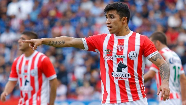 Puch durante un encuentro con el Necaxa