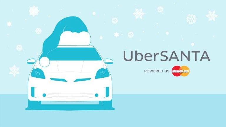 Imagen de la campaña UberSANTA