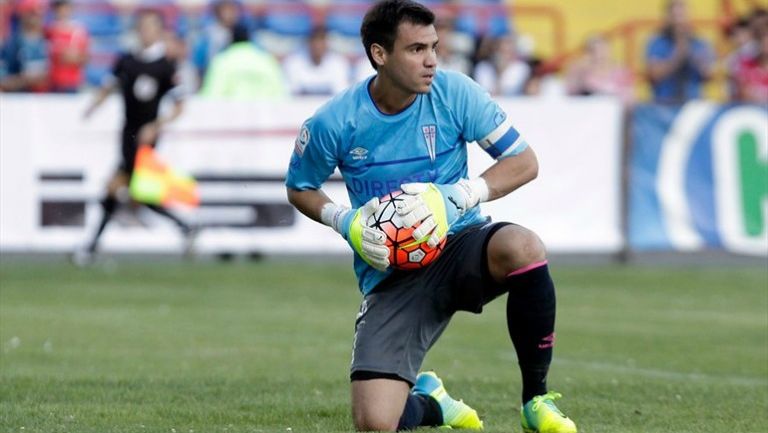 Cristopher Toselli durante un partido con la U Católica 