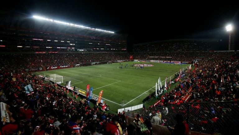 Estadio Caliente, durante el partido de la Jornada 2 del C2017