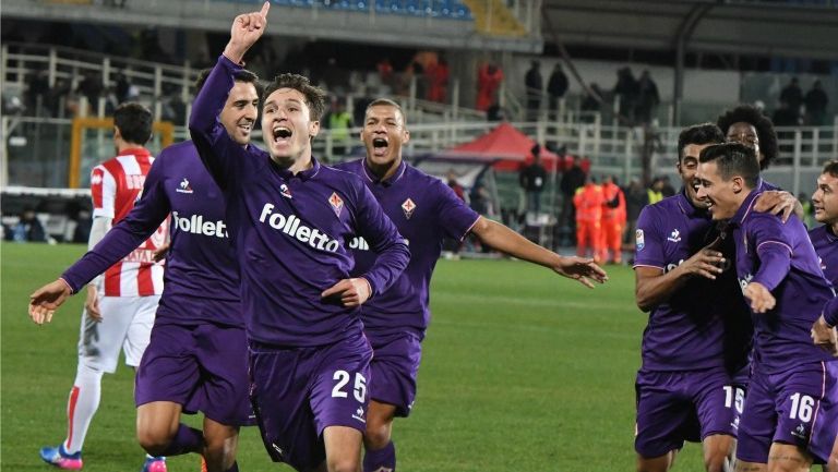 Cristian Tello celebra gol frente al Pescara