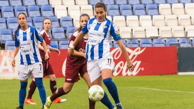 Nayelli Rangel en su partido frente al Oiartzun