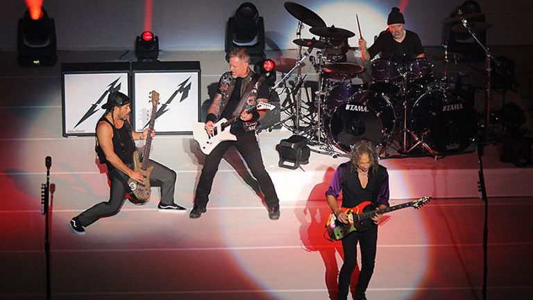 Metallica, en un show en Oakland, California, a finales de 2016