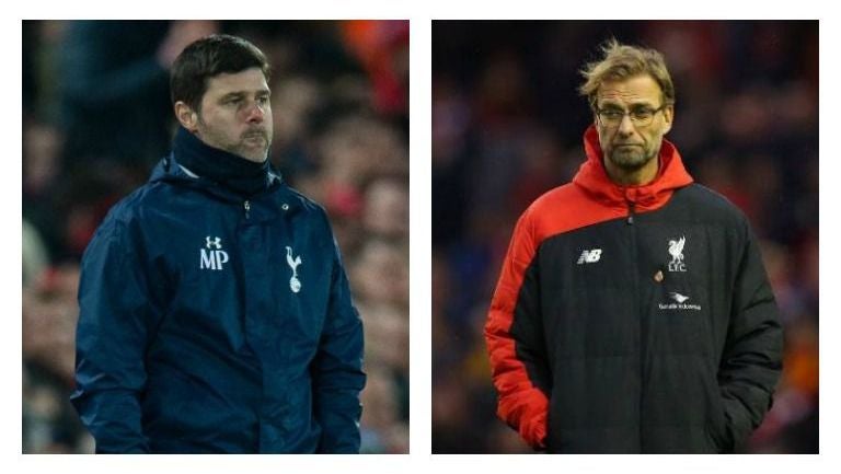 Mauricio Pochettino, DT del Tottenham | Jürgen Klopp estratega del Liverpool