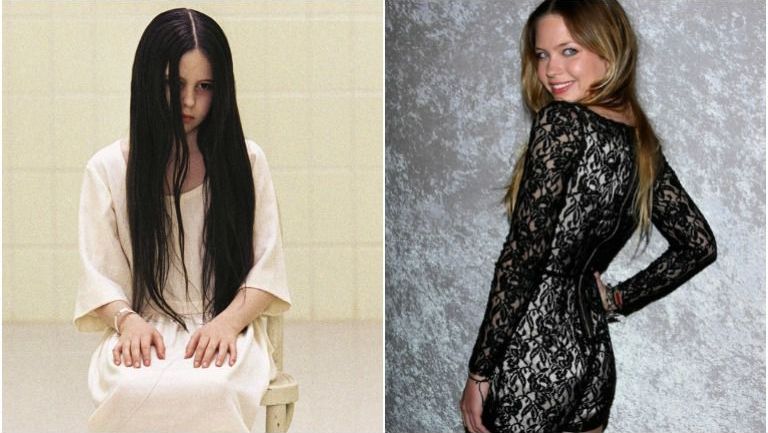 Daveigh Chase en película de El Aro y durante un evento