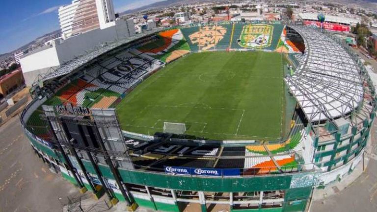 Imagen del estadio León desde el aire