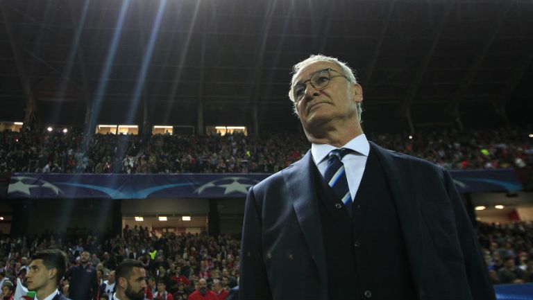 Claudio Ranieri previo a un partido del Leicester