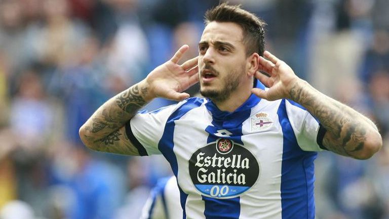 Joselu Mato celebra un tantoJoselu Mato celebra un tanto