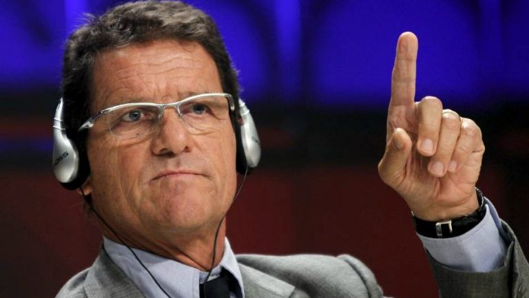 Fabio Capello en una sesión de UEFA