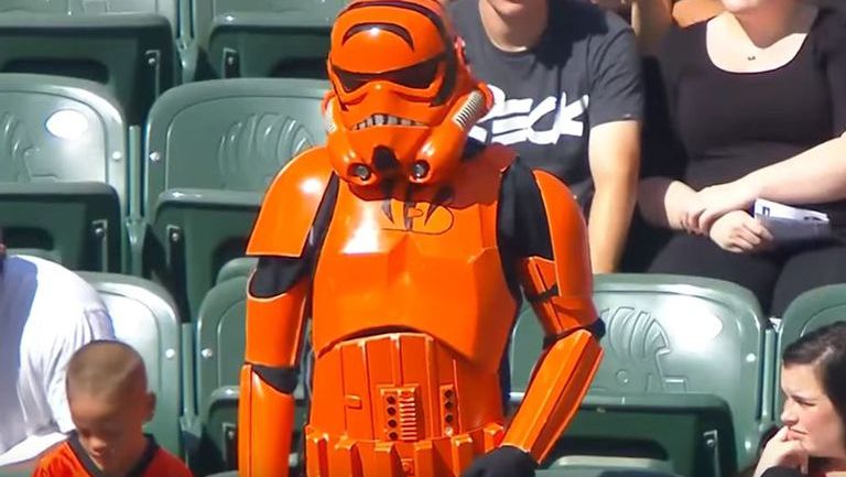 Aficionado de los Bengals se disfrazó de Stormtrooper