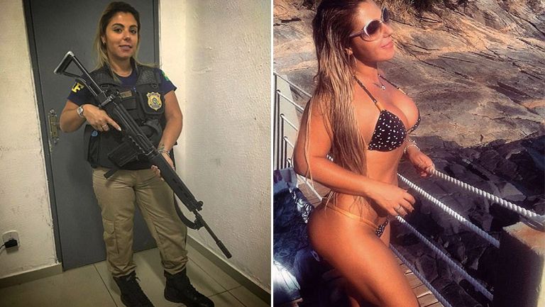 Mari Ag, policía sensual que cuida las avenidas de Brasil