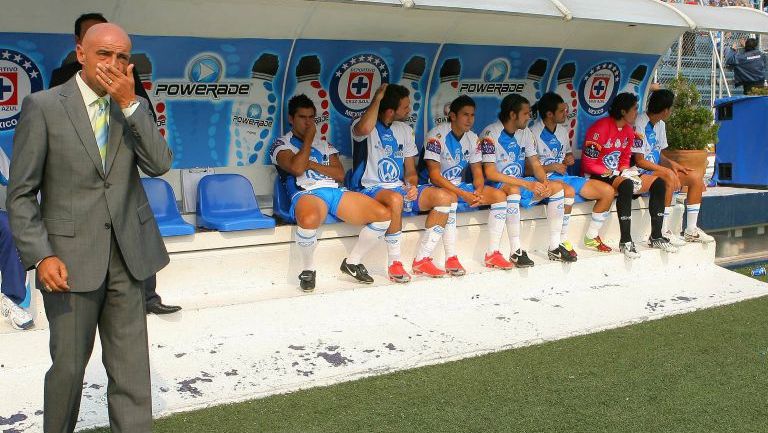 El Chelís, durante un juego entre Puebla y Cruz Azul