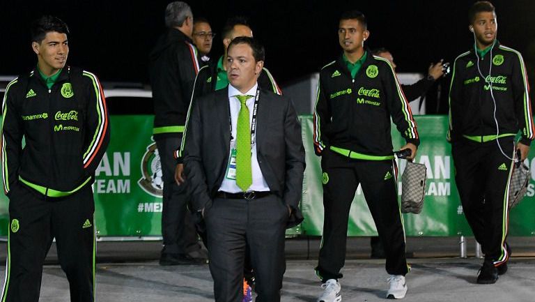 Santiago Baños, en una convocatoria de la Selección