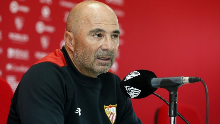 Sampaoli, en conferencia de prensa