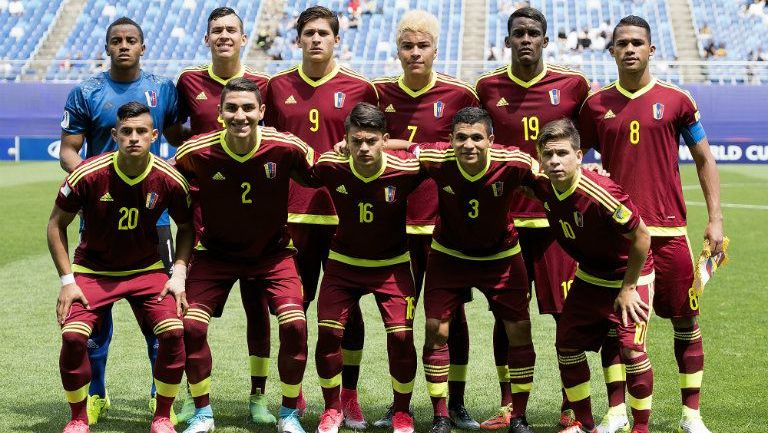 La Selección de Venezuela, antes de enfrentar a Alemania 