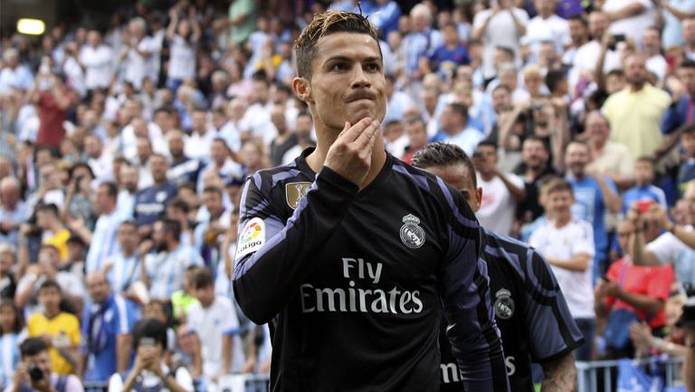 Cristiano Ronaldo festeja anotación contra el Málaga