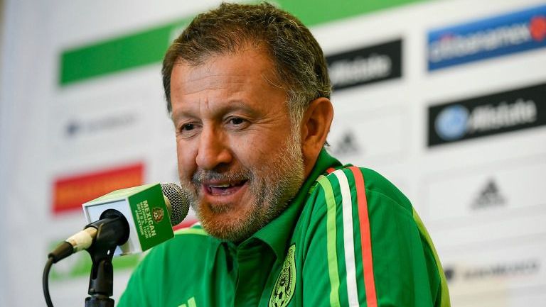 Juan Carlos Osorio, durante la conferencia de prensa del Tri