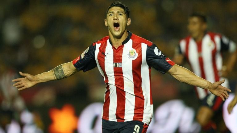 Pulido celebra su gol frente a Tigres