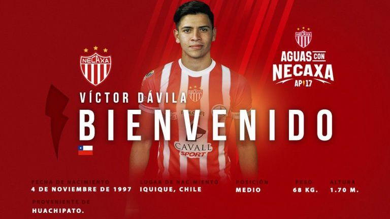 Víctor Dávila, nuevo jugador de Necaxa