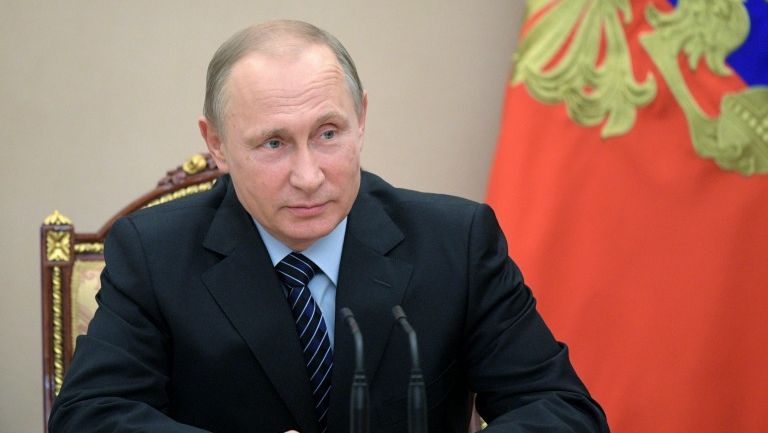Vladimir Putin durante en una conferencia