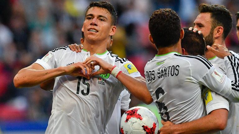 Moreno celebra el gol frente a Portugal