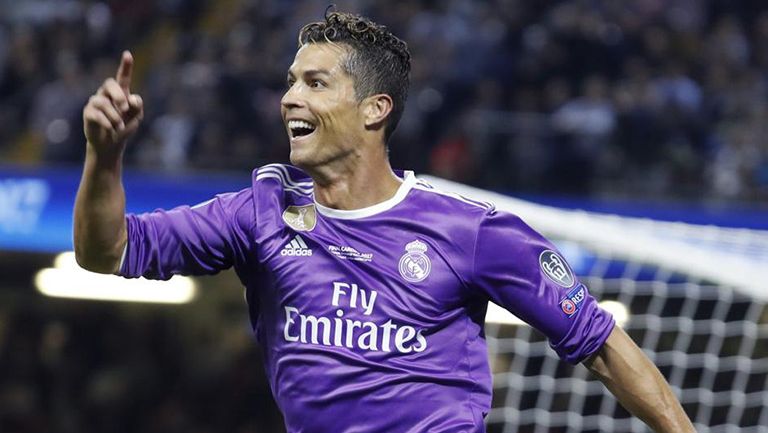 Cristiano Ronaldo celebra uno de sus goles en la Final de Champions 