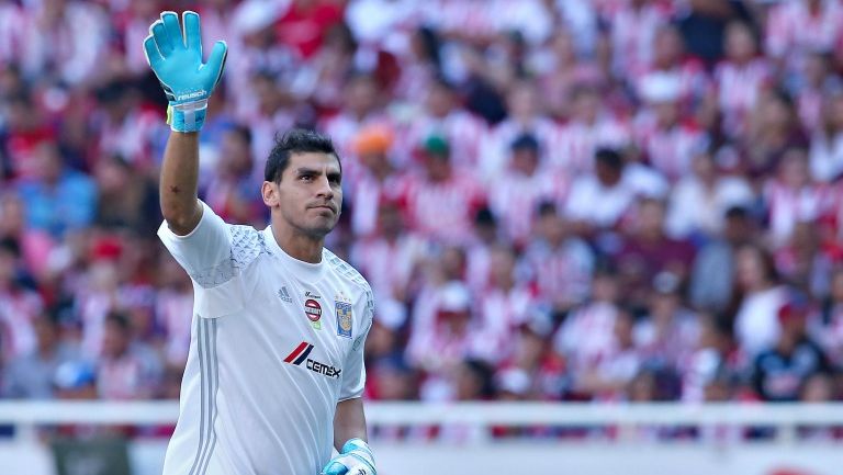 Nahuel Guzmán durante el partido de vuelta de la Final del torneo Clausura 2017 