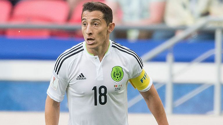 Guardado, durante juego de la Copa Confederaciones 