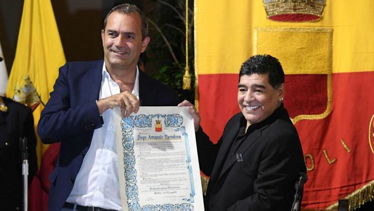 Maradona reconocido como ciudadano honorario