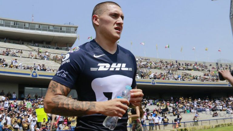 Nico Castillo, durante un partido con los Pumas